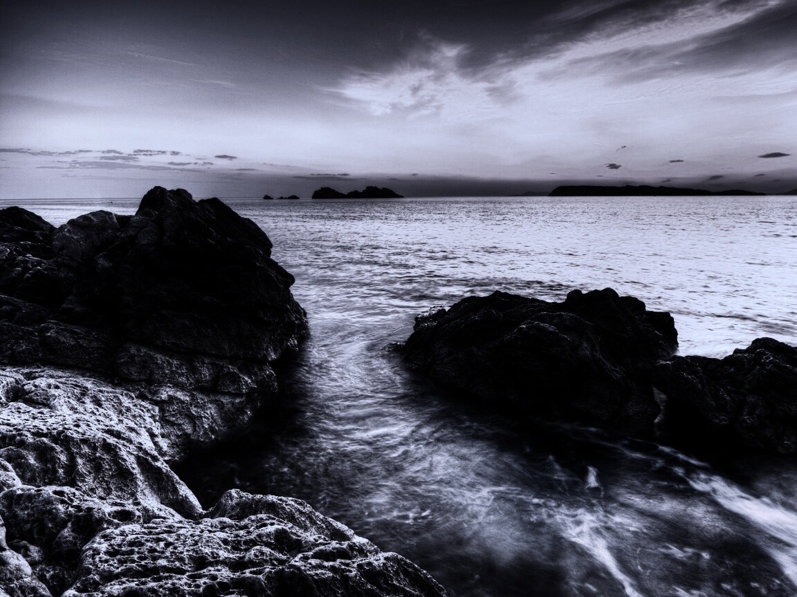 Закат на море обои