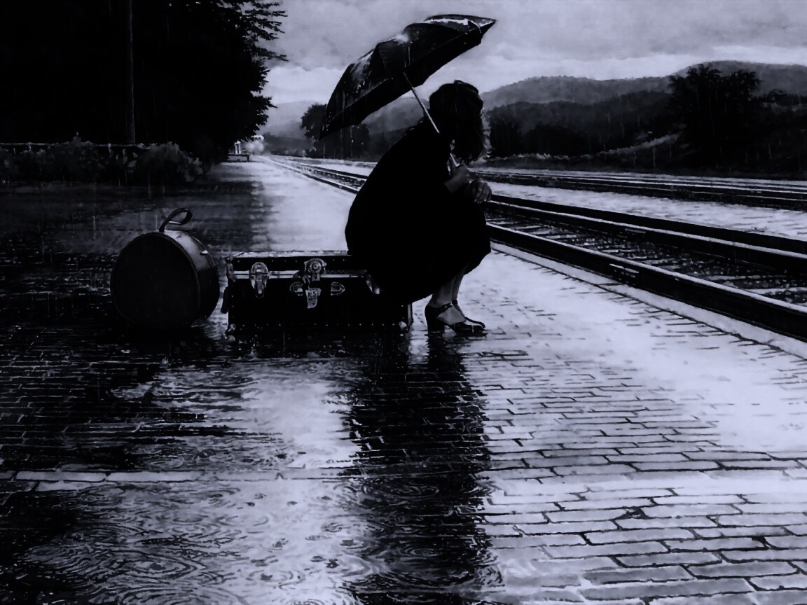 В ожидании поезда обои