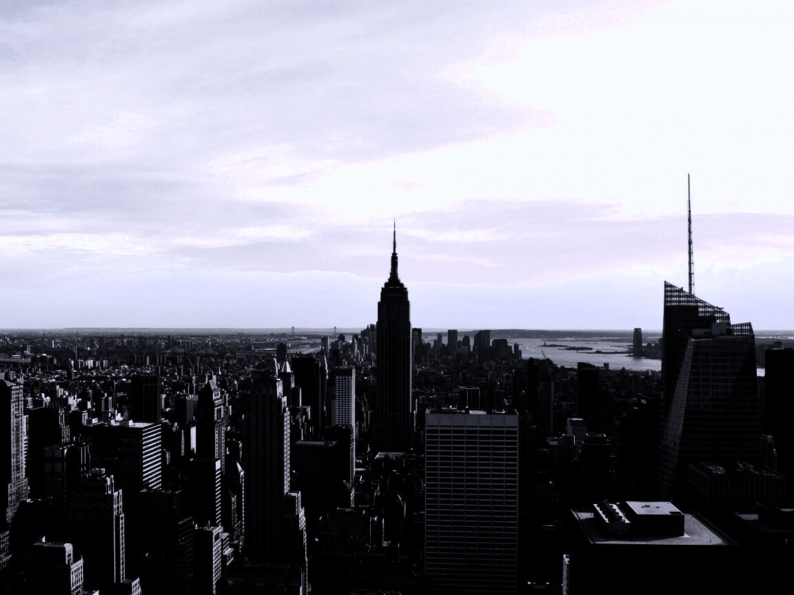 Вид на Нью-Йорк обои