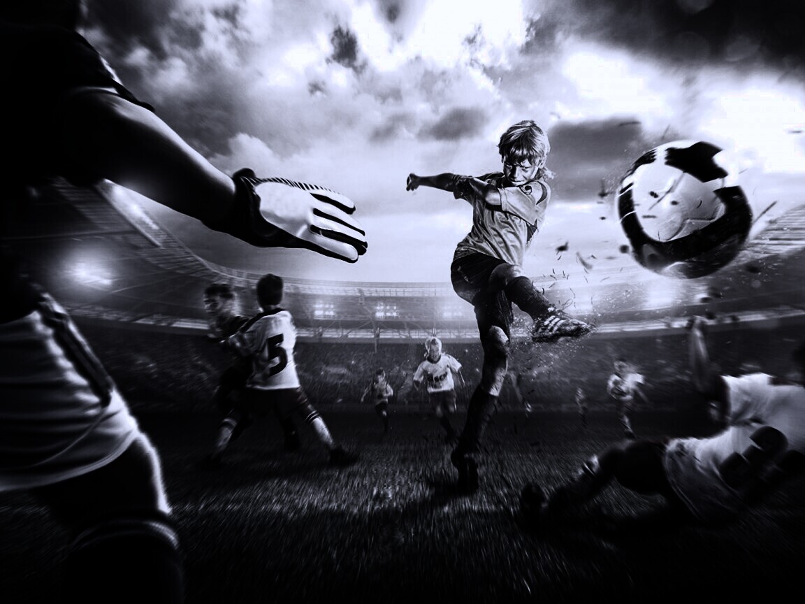 Игра в футбол обои