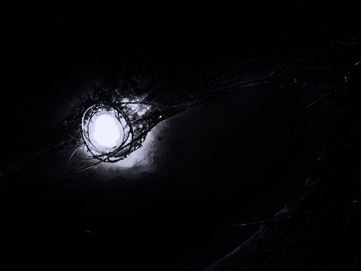 Зловещая космическая станция обои