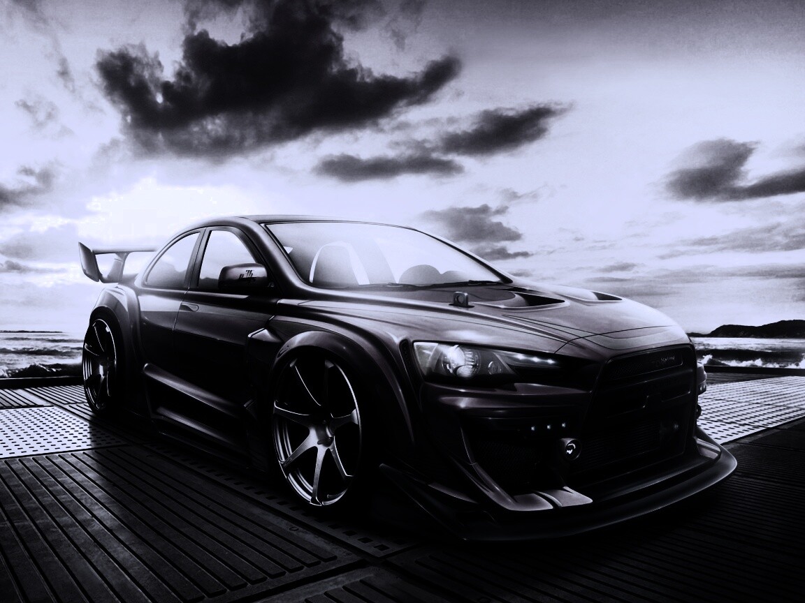 Mitsubishi тюнингованная обои