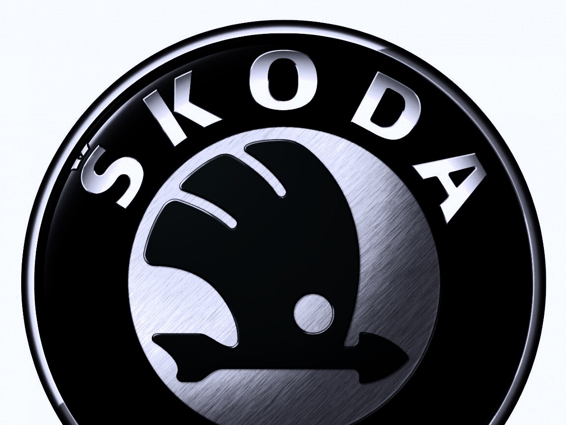 Логотип Skoda обои