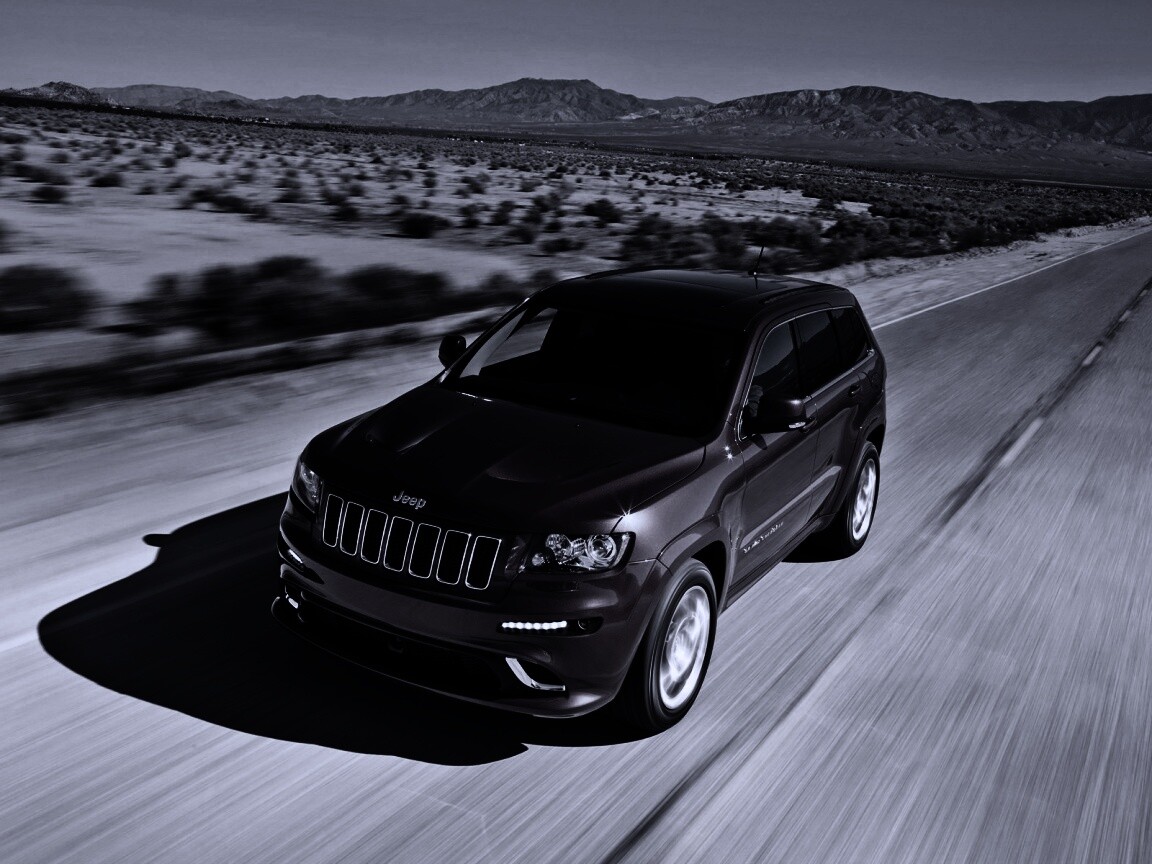 Красный Jeep обои