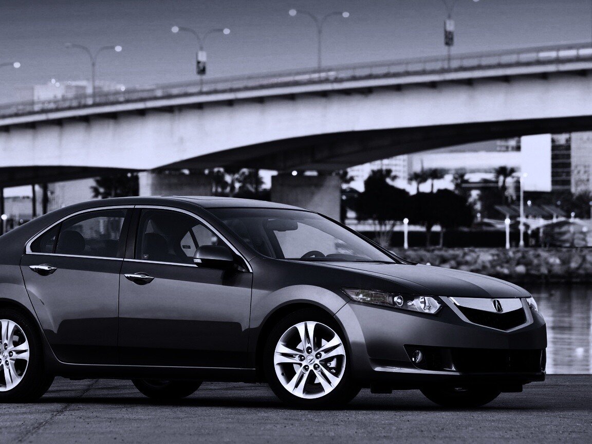 Acura на фоне моста обои