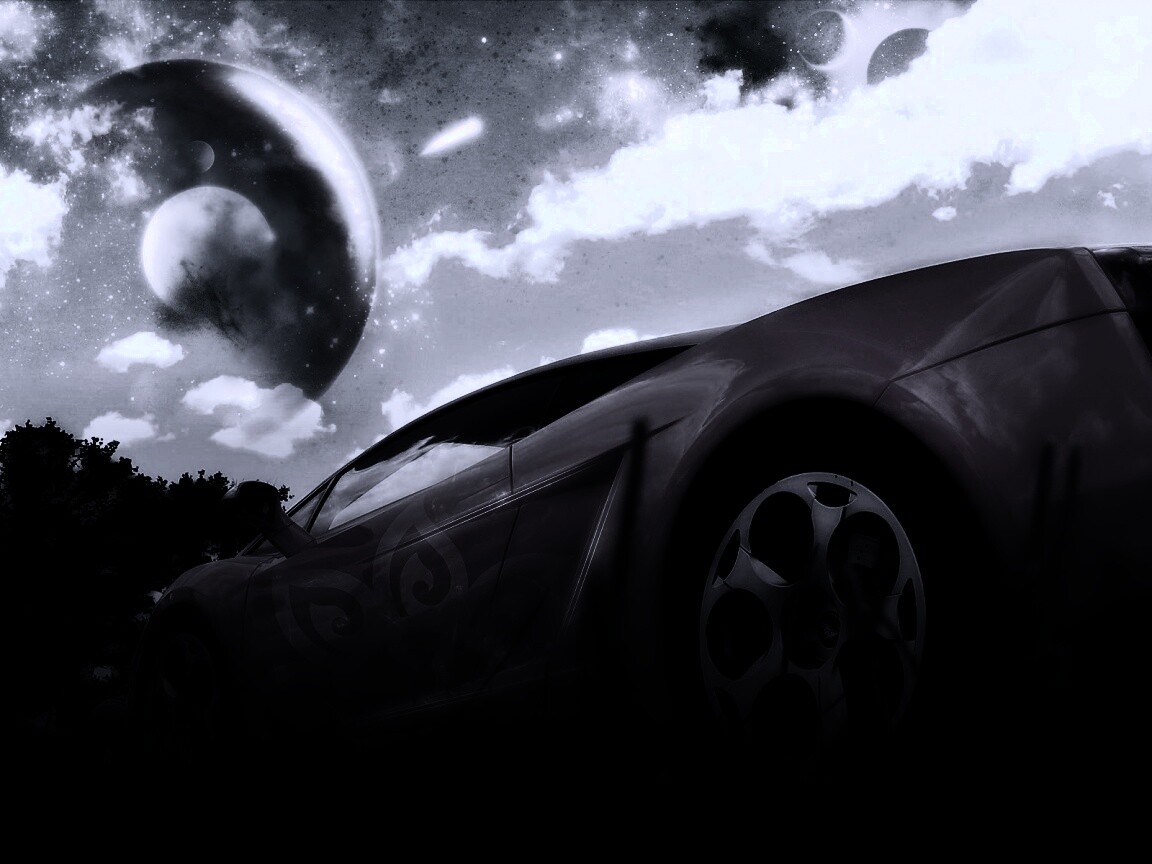 Lamborghini на другой планете обои