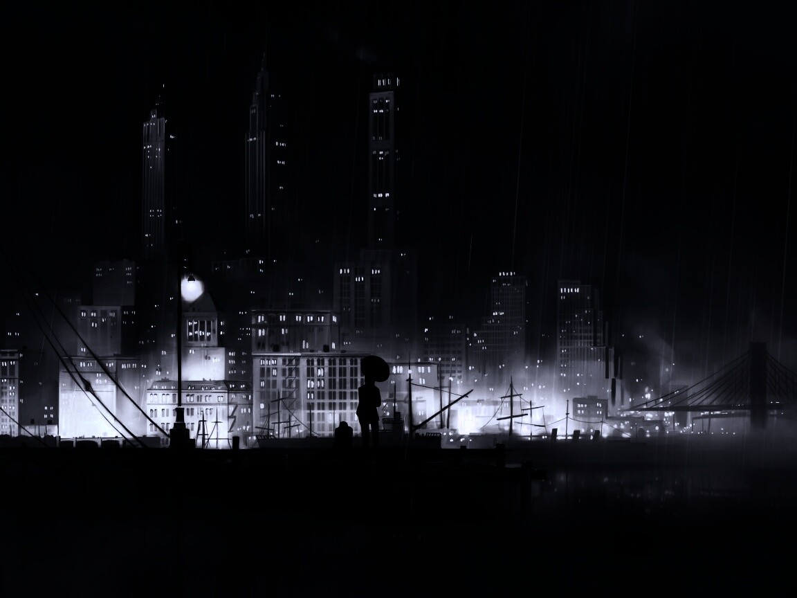 Дядька с зонтиком же обои