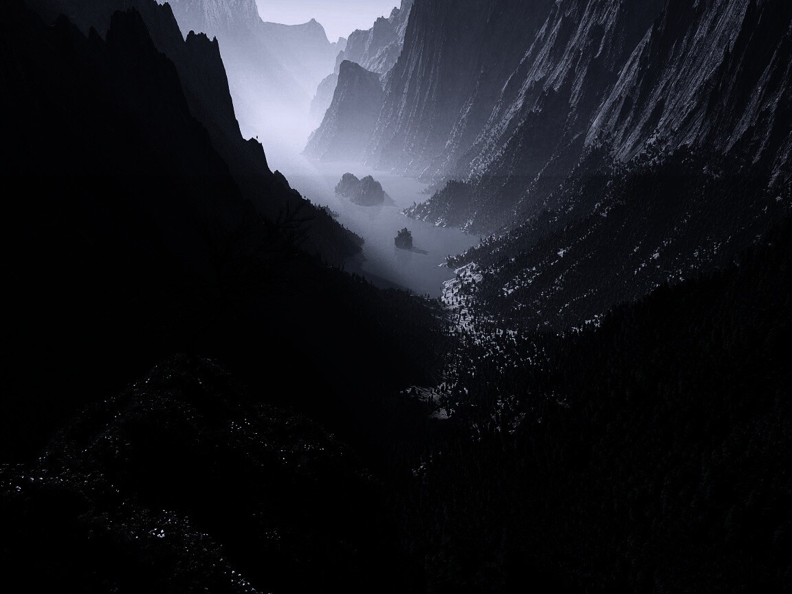 Озеро на перевале обои