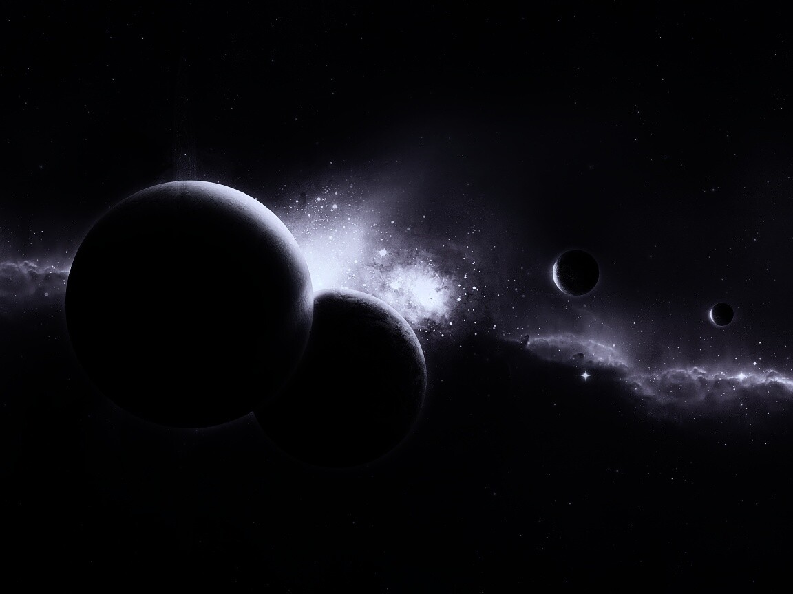 Фиолетовая вселенная обои