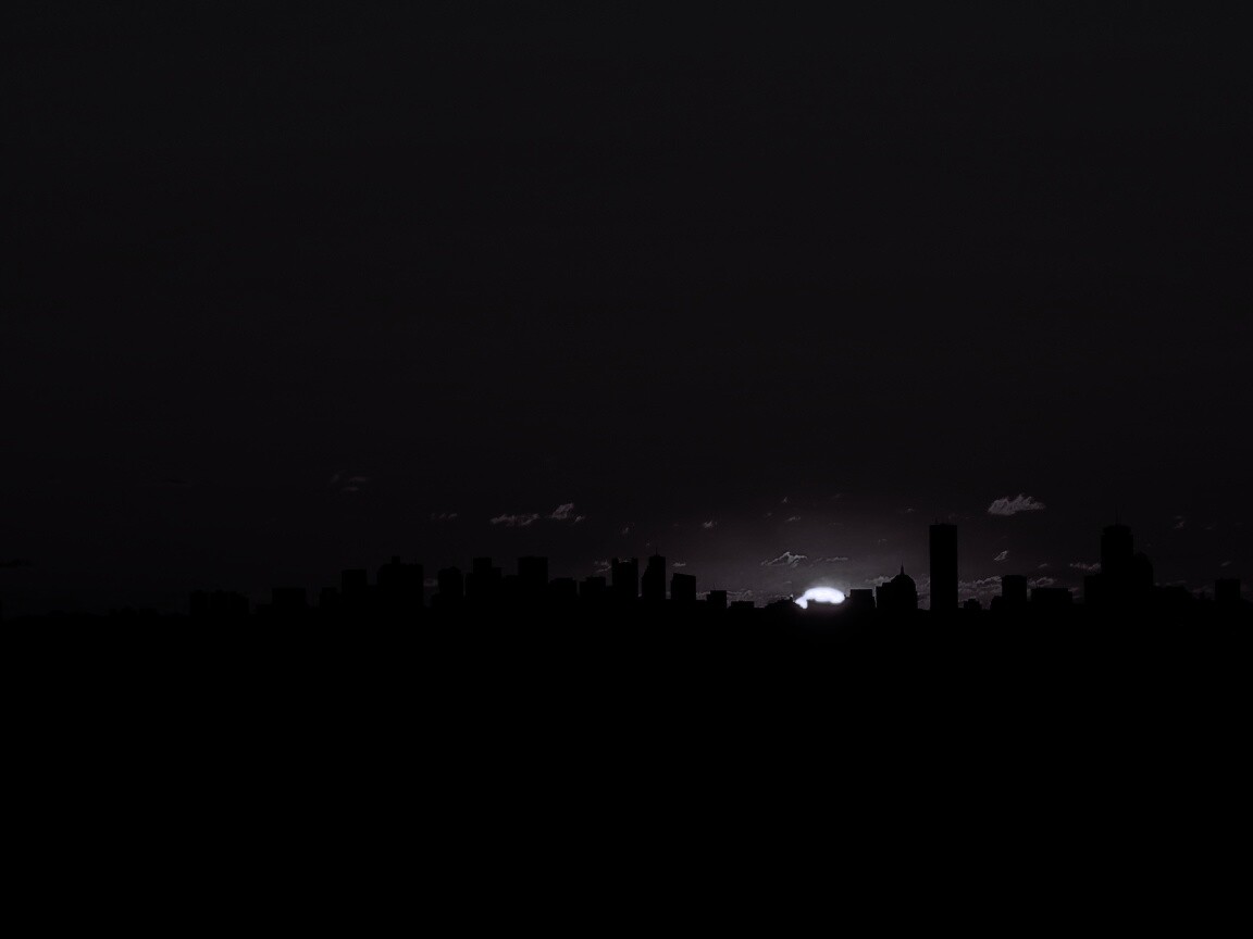 Бостонский закат обои