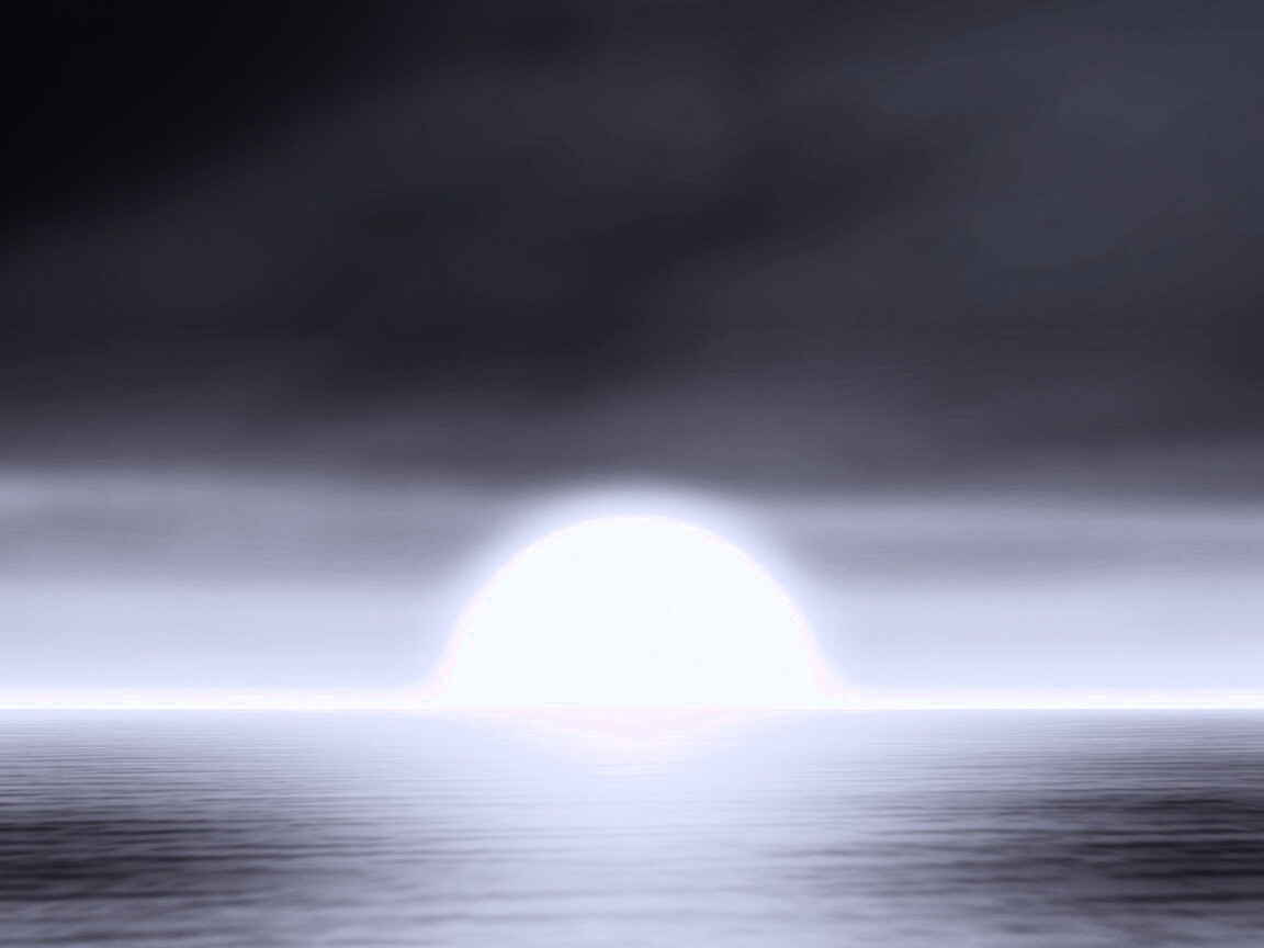 Нереальный закат обои