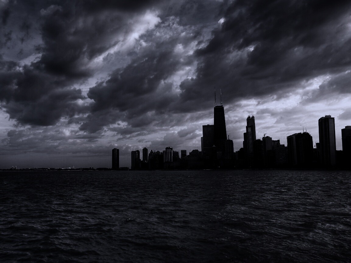 Вид на Чикаго обои