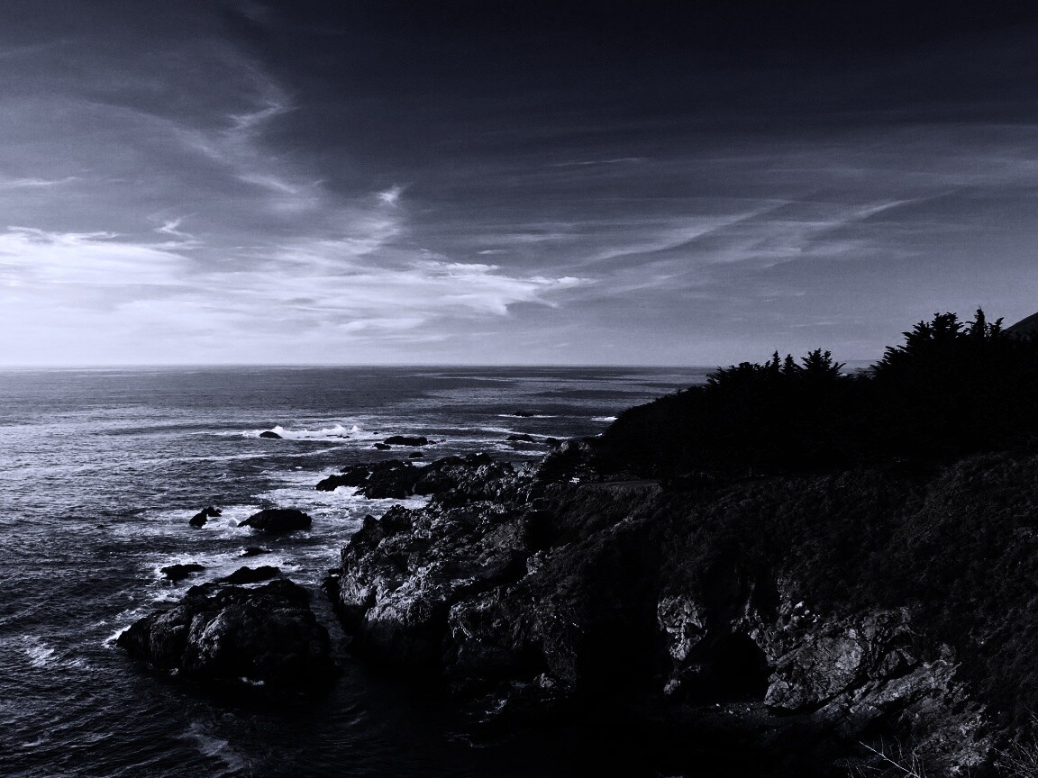 Скалистый берег обои