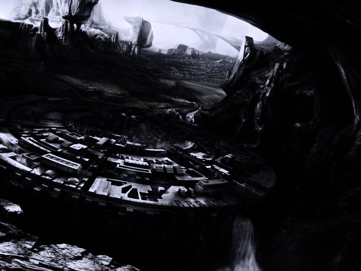 Город в скалах обои