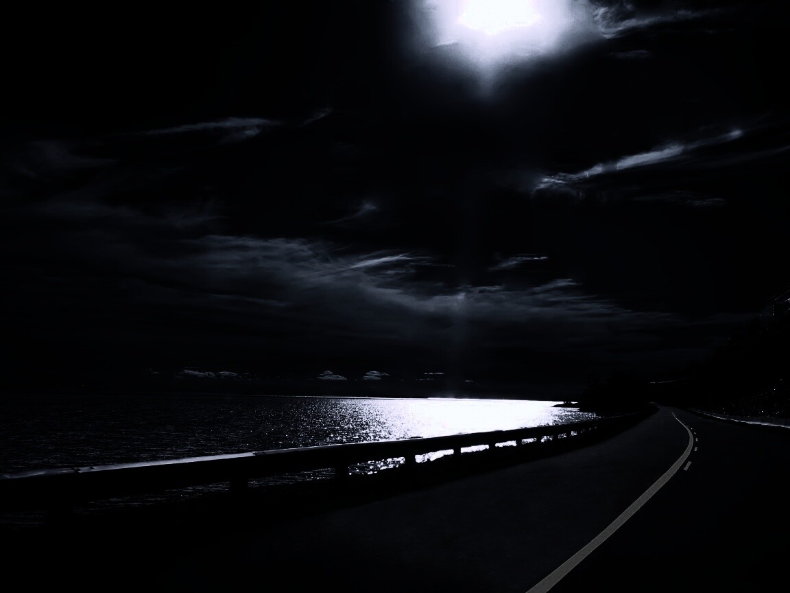 Ночная дорога обои