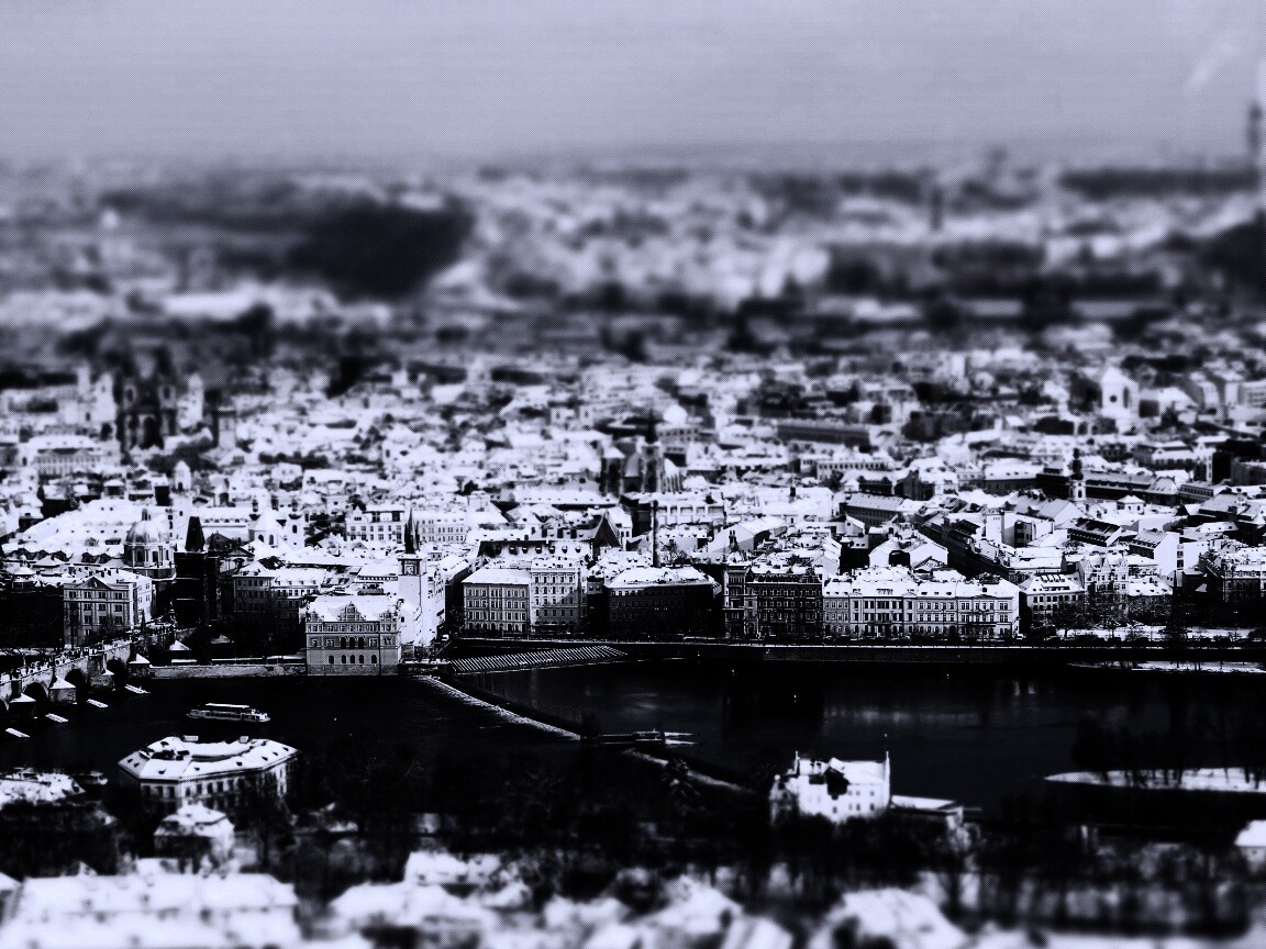 Вид на город обои