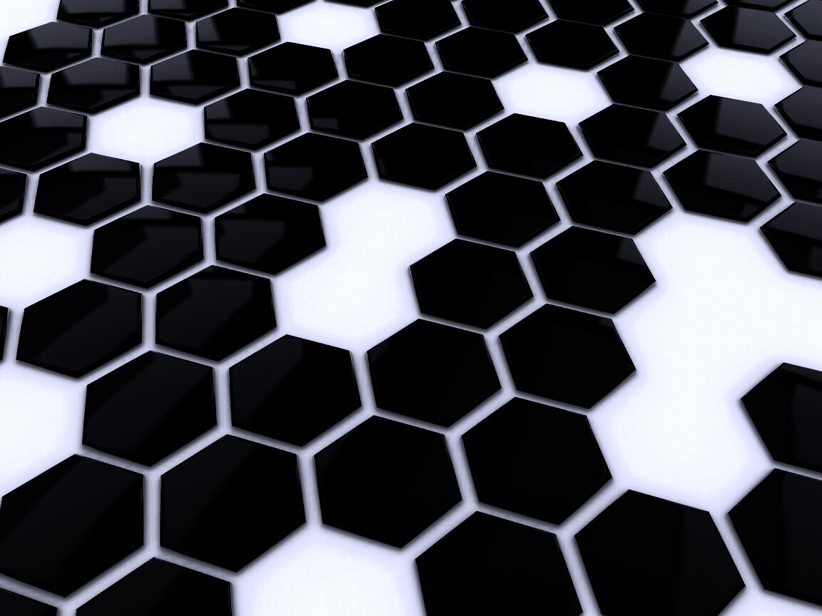 Мозаика из шестигранников обои