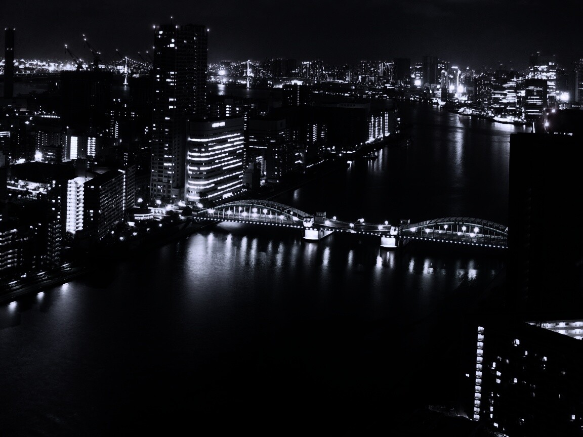 Ночной город обои