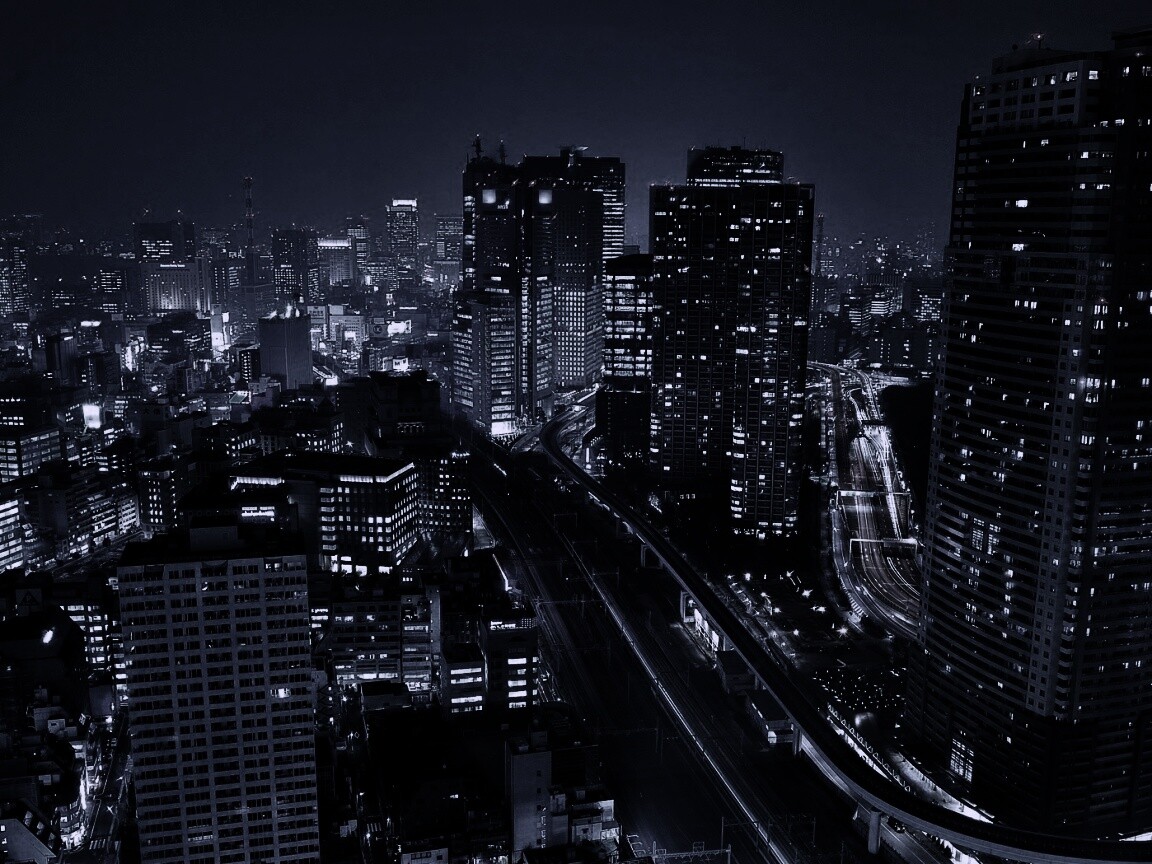 Ночной город обои