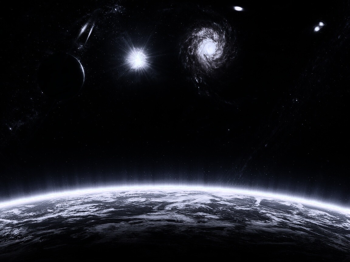 Бесконечный черный космос обои