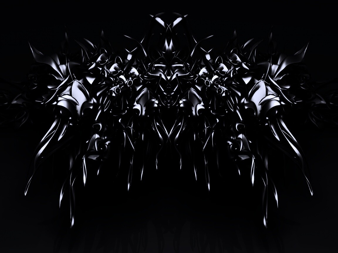 Страшная трехмерная абстракция обои