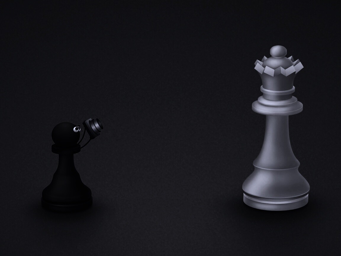 Пешка фотографирует короля обои