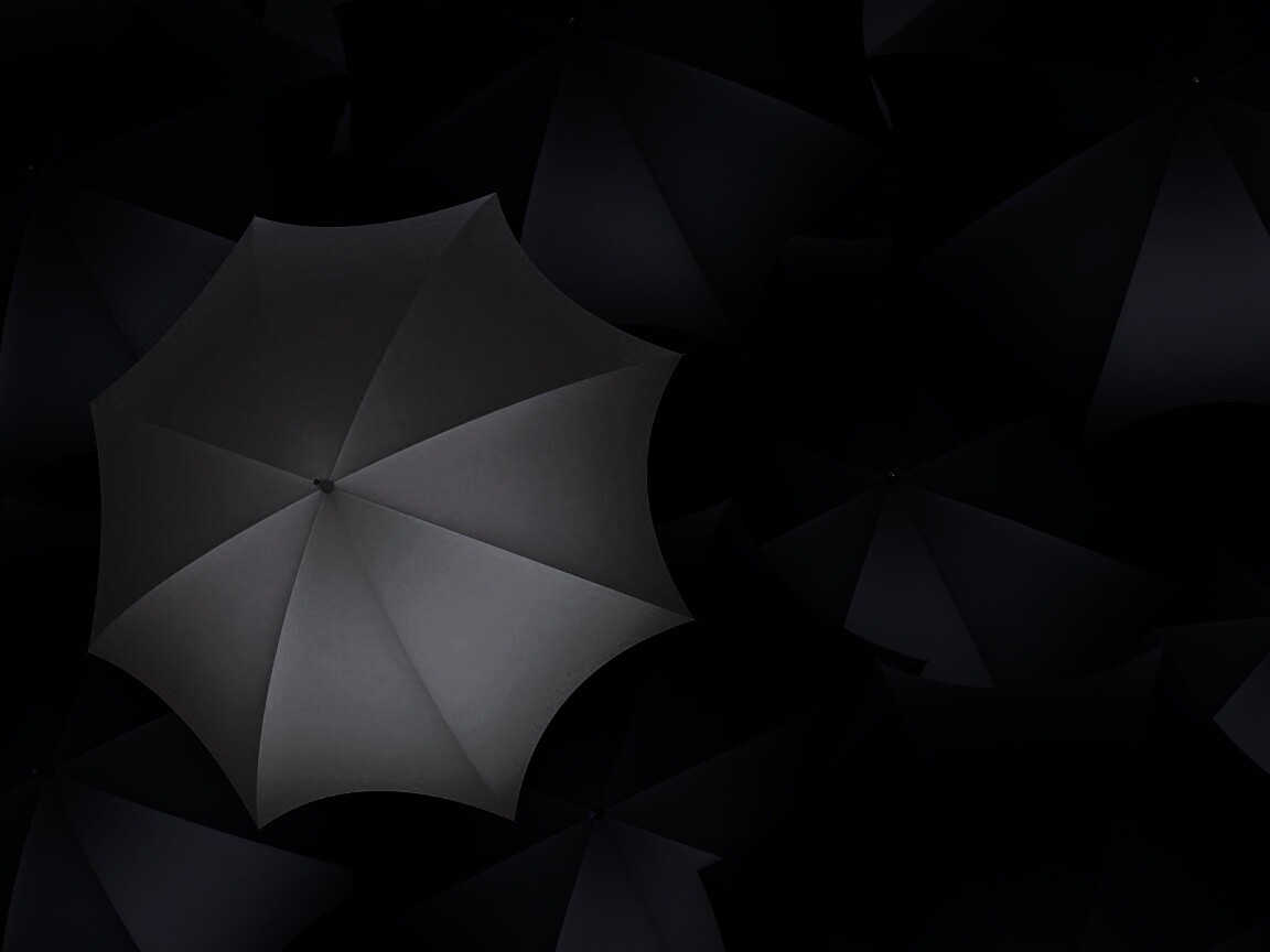 Жёлтый среди чёрных обои