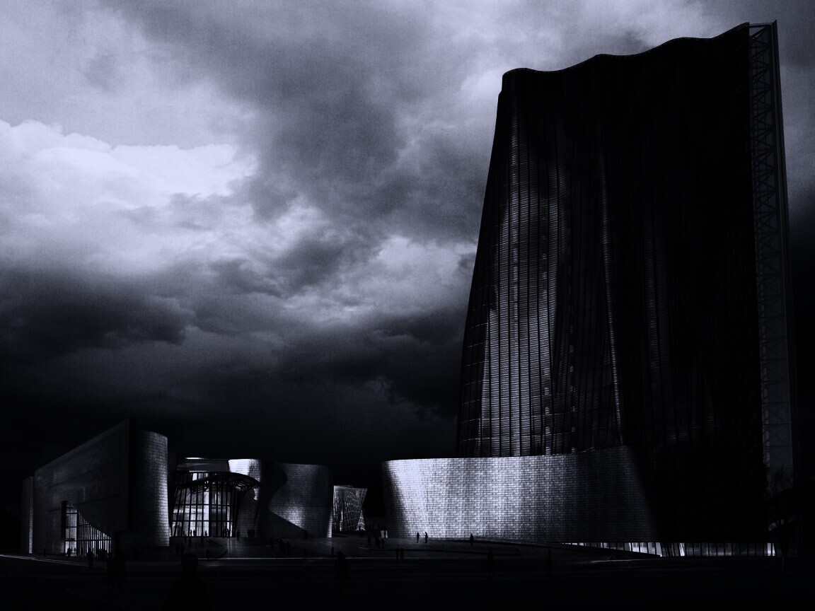 Здание обои