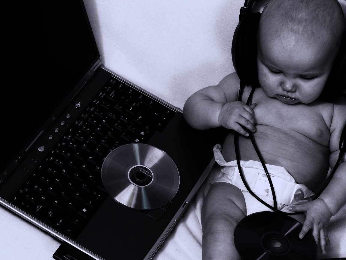 Маленький диск жокей обои