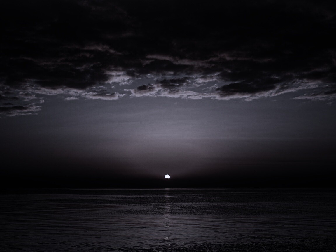 Багровый закат обои