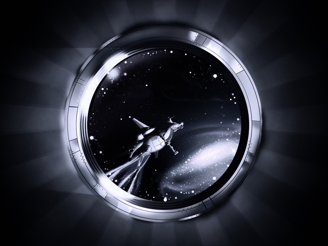 Космическая корова обои