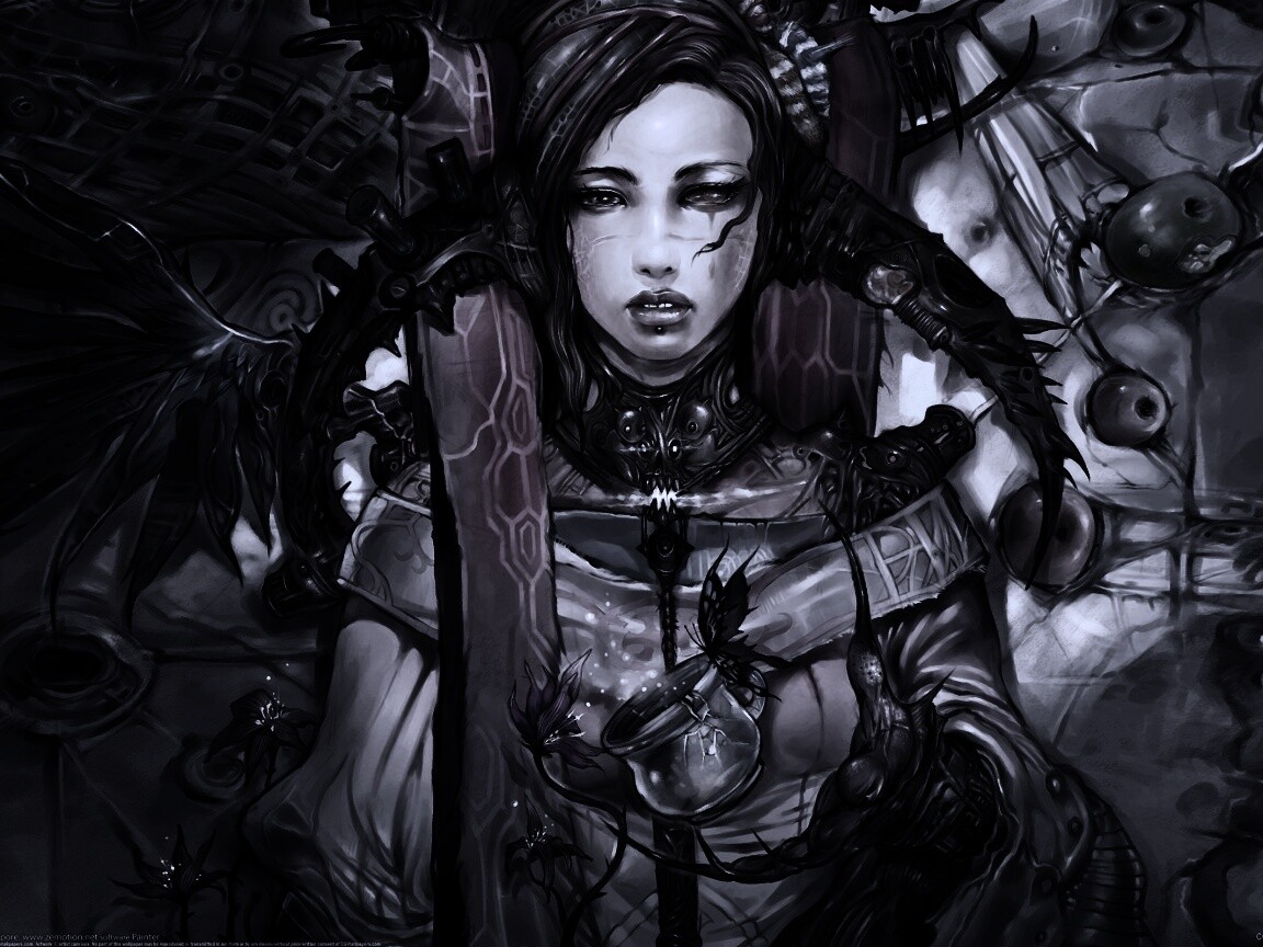 Странная девушка обои