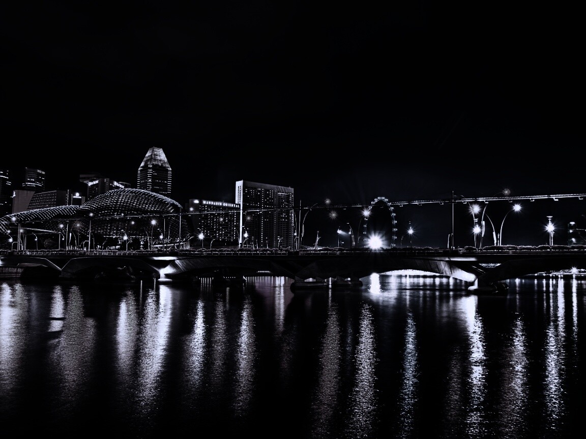 Ночной город обои