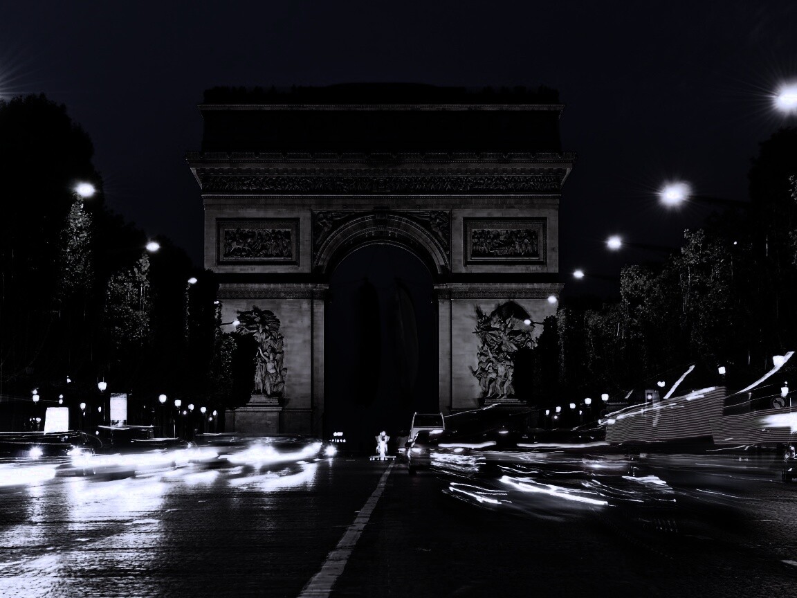 Арка на елисейских полях обои