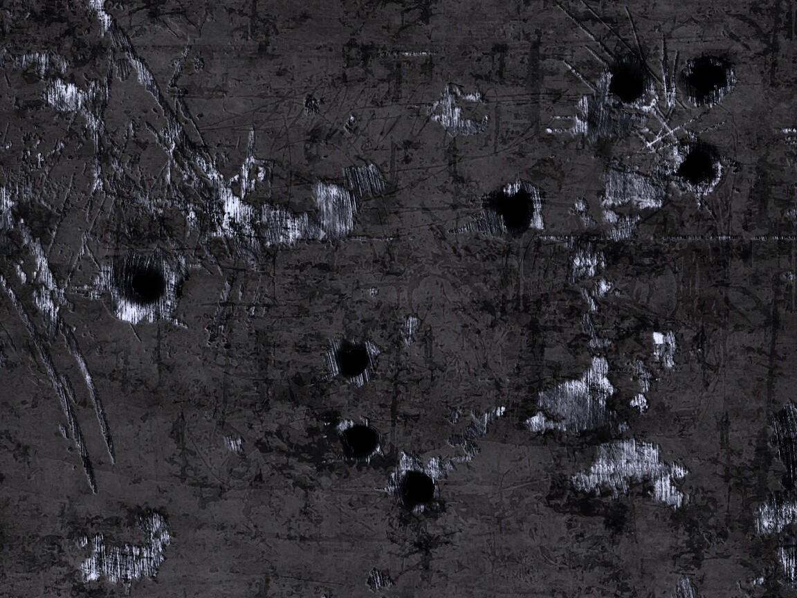 Пулевые отверстия в желтом листе обои