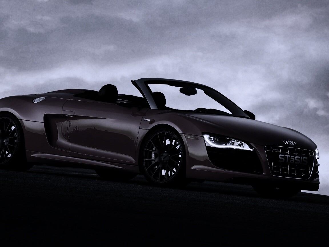 Красная Audi обои