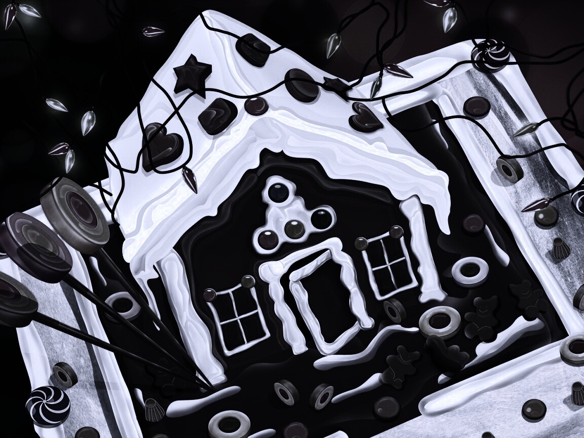 Пряничный домик обои