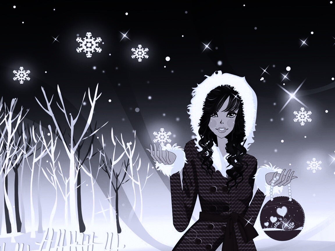 Модный новый год обои