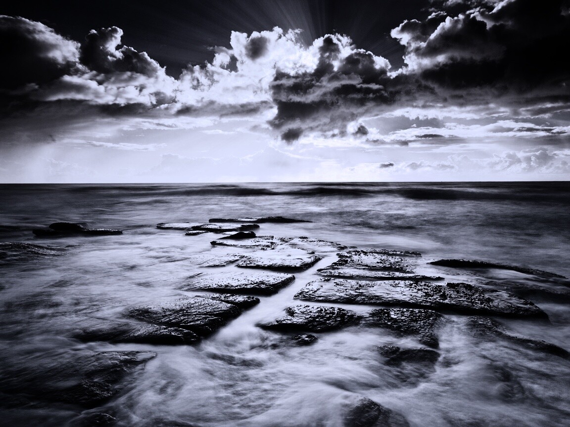 Море в HDR обои