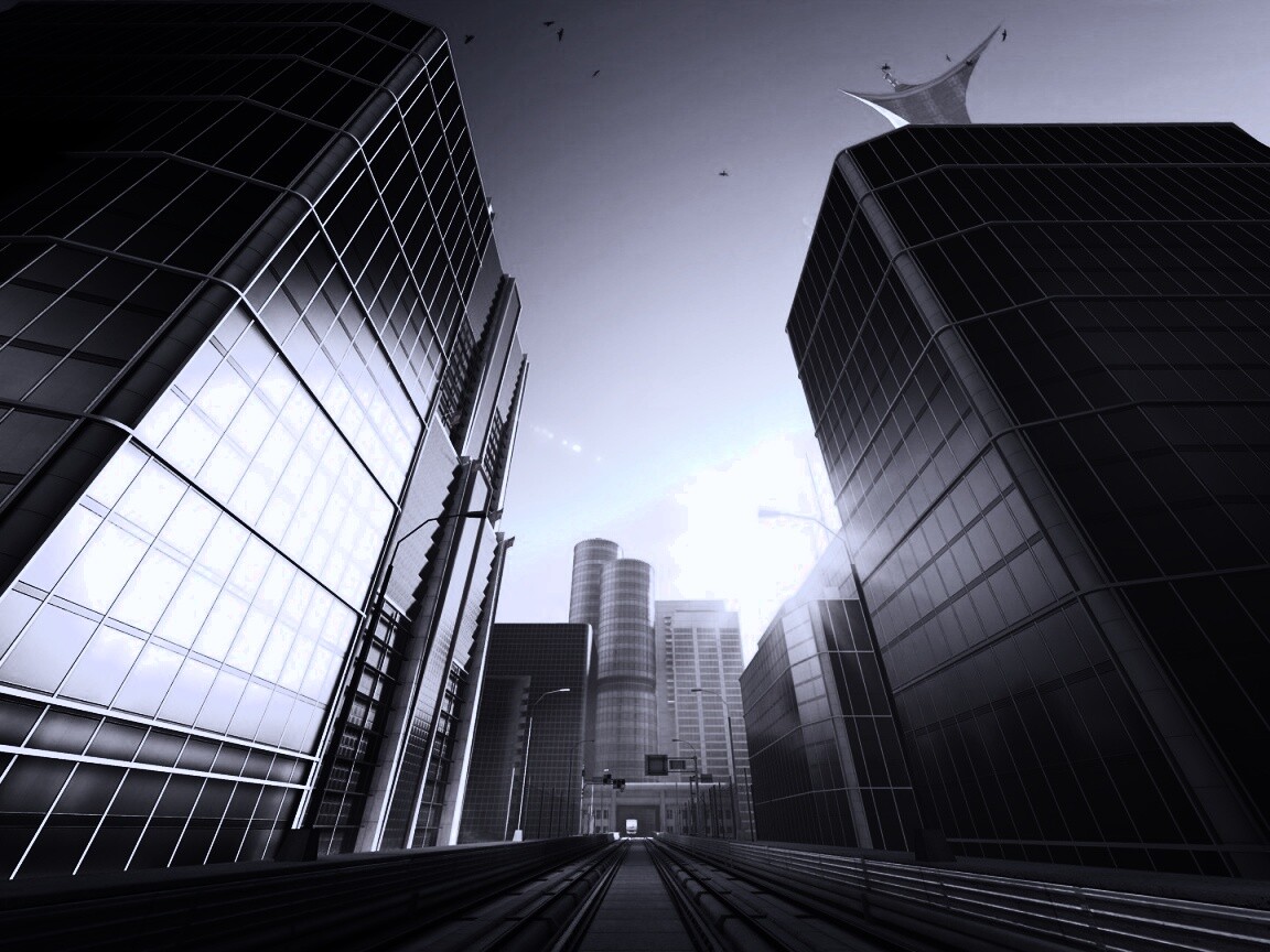 Улица из Mirrors Edge обои