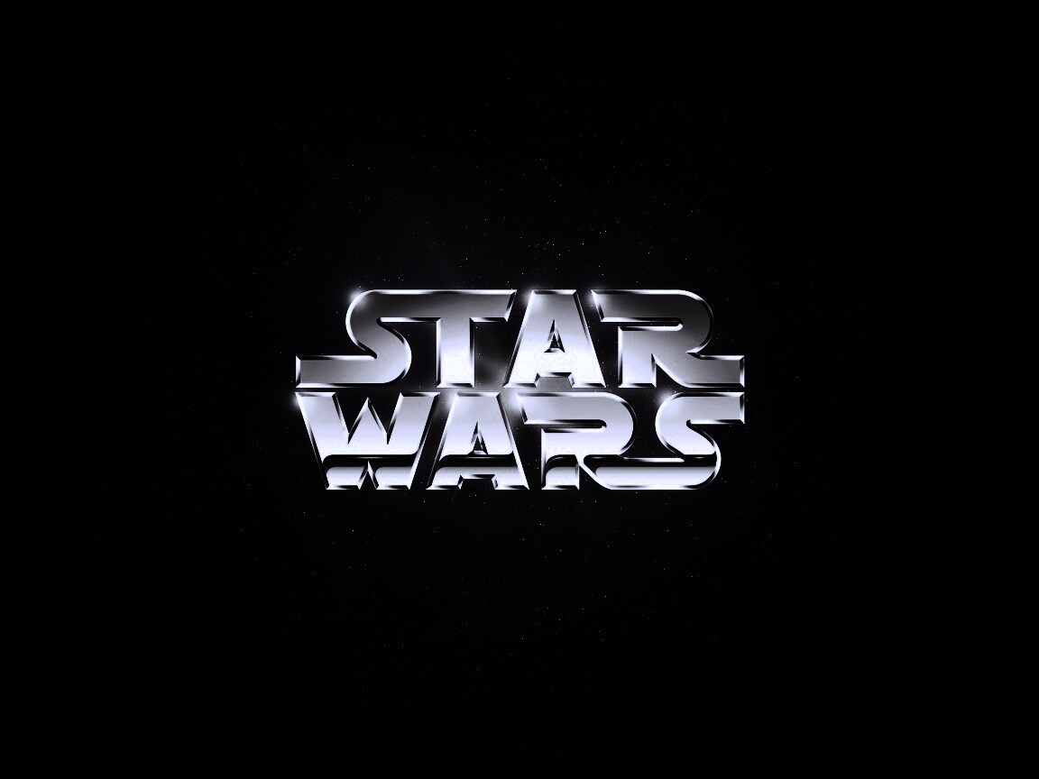 Золотой логотип Star Wars обои