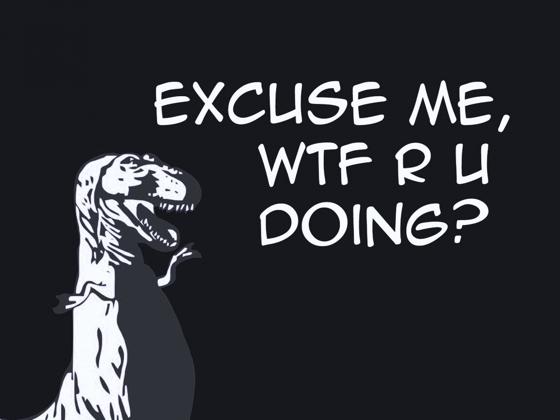 Excuse me, wtf are you doing? обои