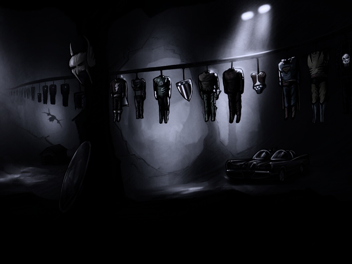 Пещера супергероев обои