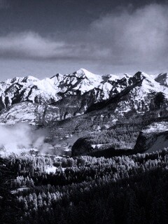 Горный пейзаж обои