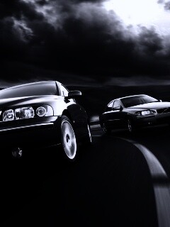 Два седана вольво на повороте обои