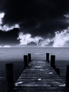 Деревянный причал обои