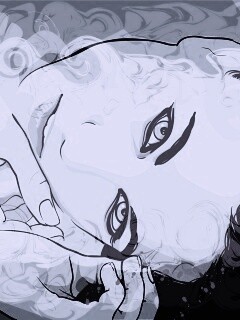 Рисунок девушки обои