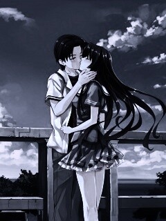 Поцелуй на набережной обои