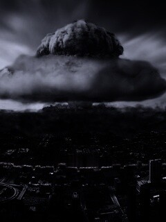 Ядерный взрыв в городе обои