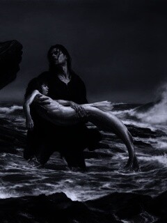 Рыбаки спасают русалку обои